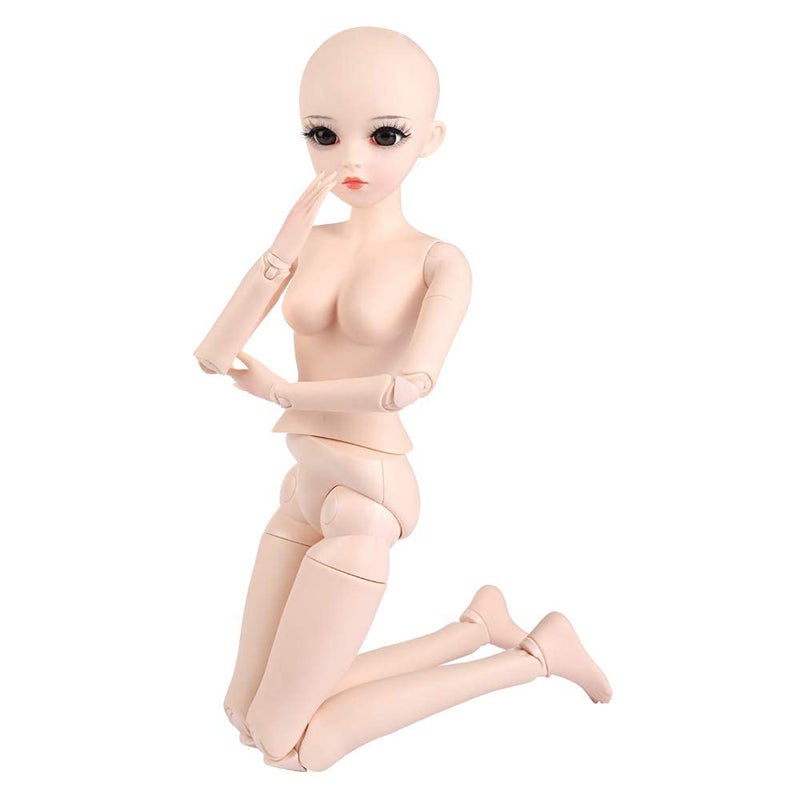 UCanaan دمية UCanaan 1/3 BJD بطول 24 بوصة دمى مفصلية أنثوية + مكياج أساسي لدمى DIY أفضل هدايا لعيد الميلاد أو عيد الميلاد - Image 2